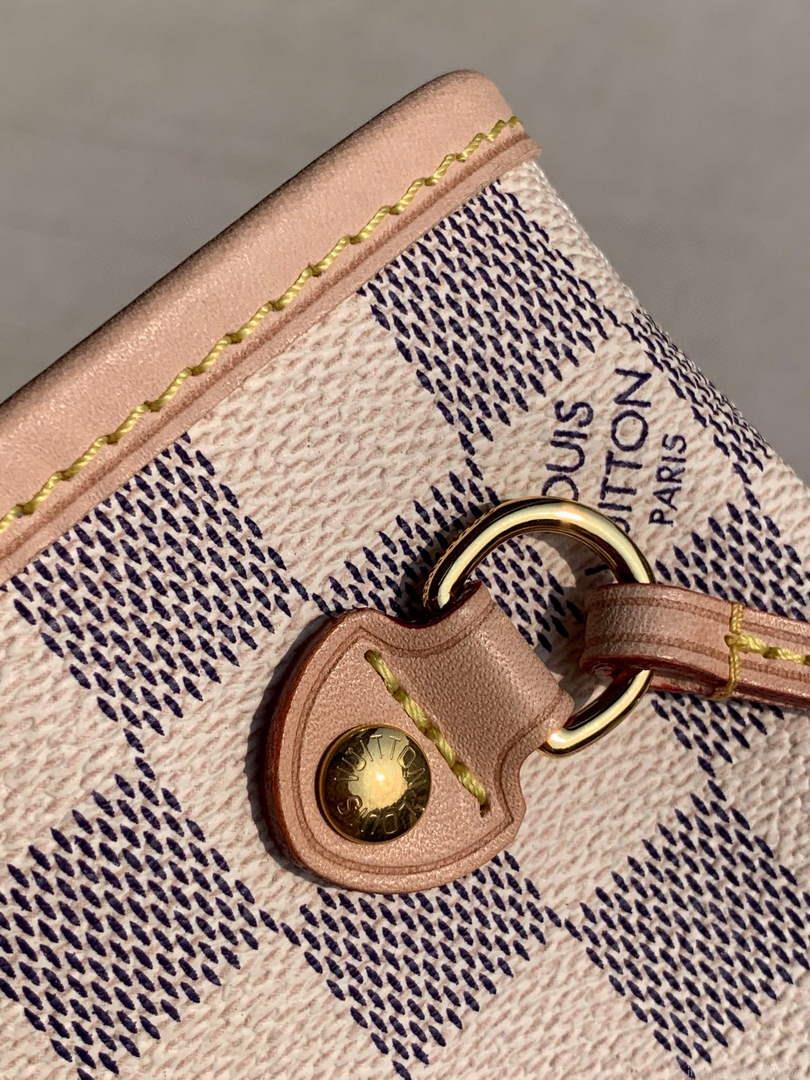 Louis Vuitton LV N41362 Neverfull PM Damier Azur Beige