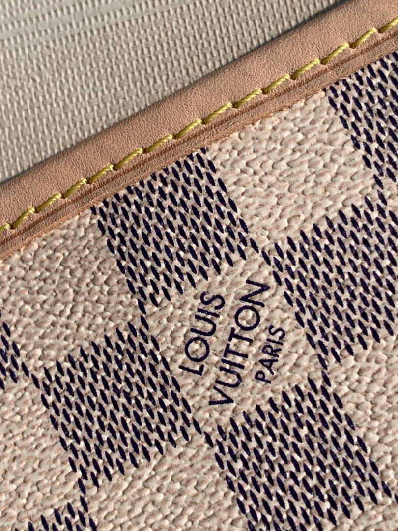 Louis Vuitton LV N41362 Neverfull PM Damier Azur Beige