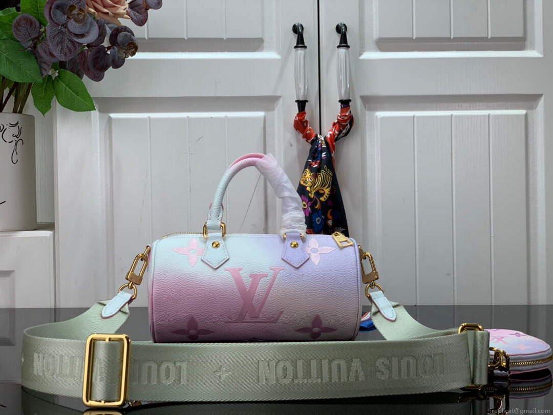 LV M46078 Louis Vuitton Papillon BB Bag Sunrise Pastel