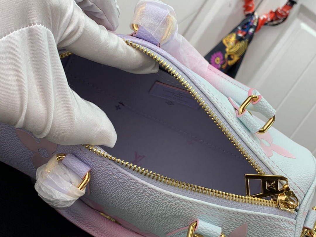 LV M46078 Louis Vuitton Papillon BB Bag Sunrise Pastel