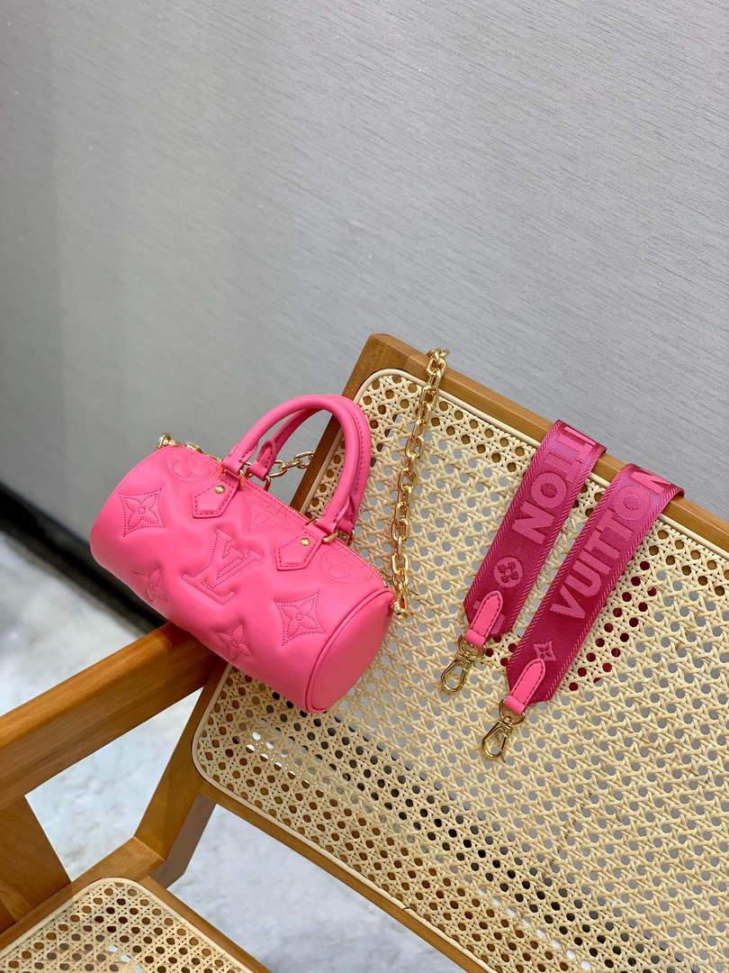 LV M59826 Louis Vuitton Papillon BB Bag Dragon Fruit Pink