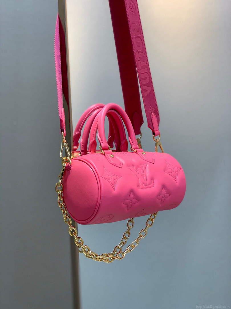 LV M59826 Louis Vuitton Papillon BB Bag Dragon Fruit Pink