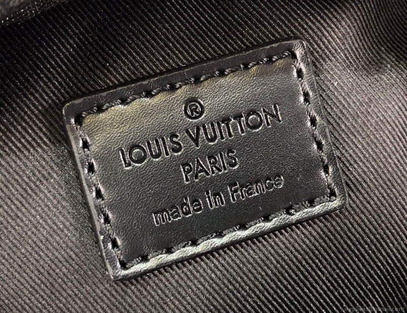 LV M81005 Louis Vuitton Flap Double Phone Pouch Black