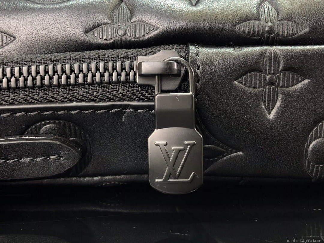 LV M81005 Louis Vuitton Flap Double Phone Pouch Black