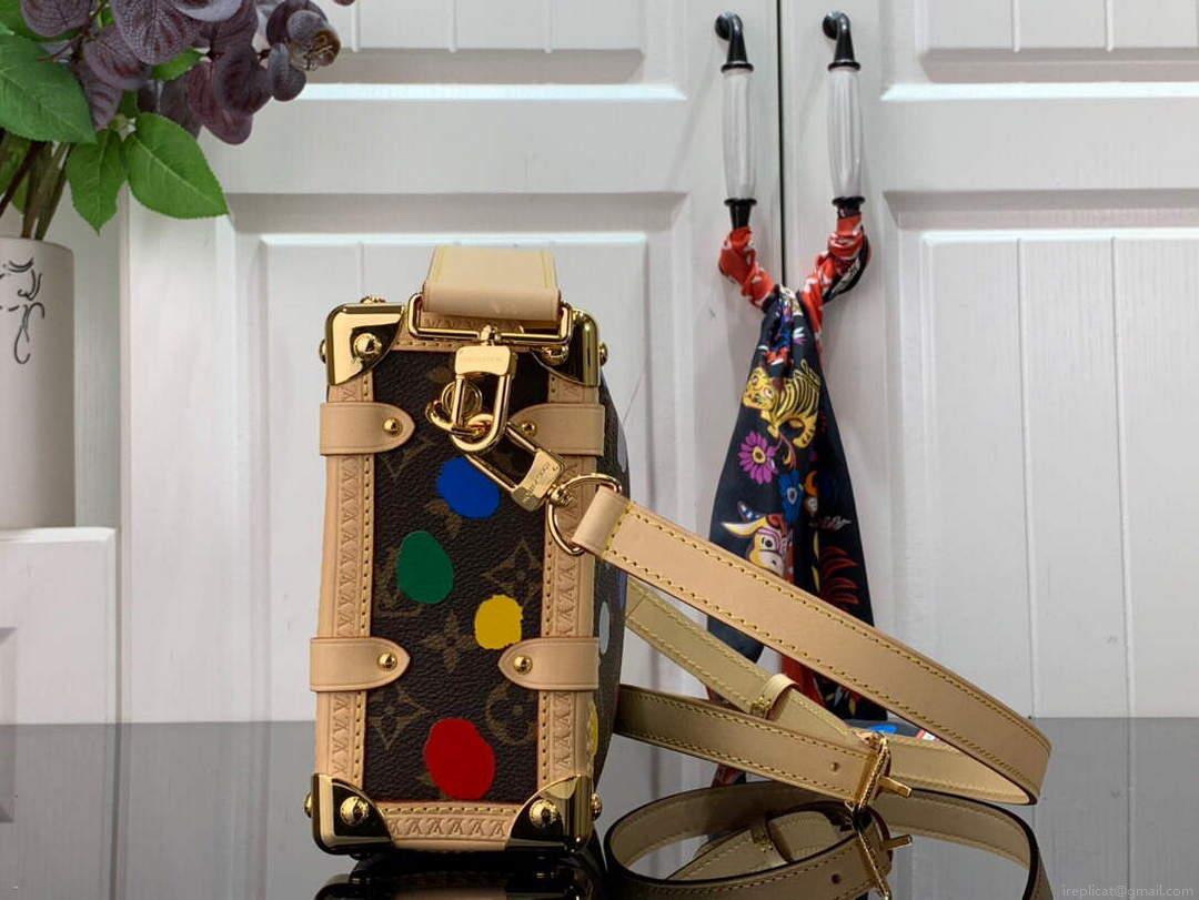 LV M46369 Louis Vuitton Color Silk Screen Side Trunk PM Bag