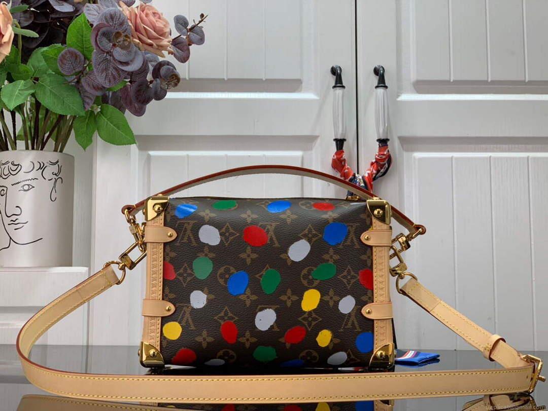 LV M46369 Louis Vuitton Color Silk Screen Side Trunk PM Bag