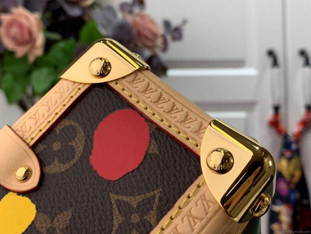 LV M46369 Louis Vuitton Color Silk Screen Side Trunk PM Bag