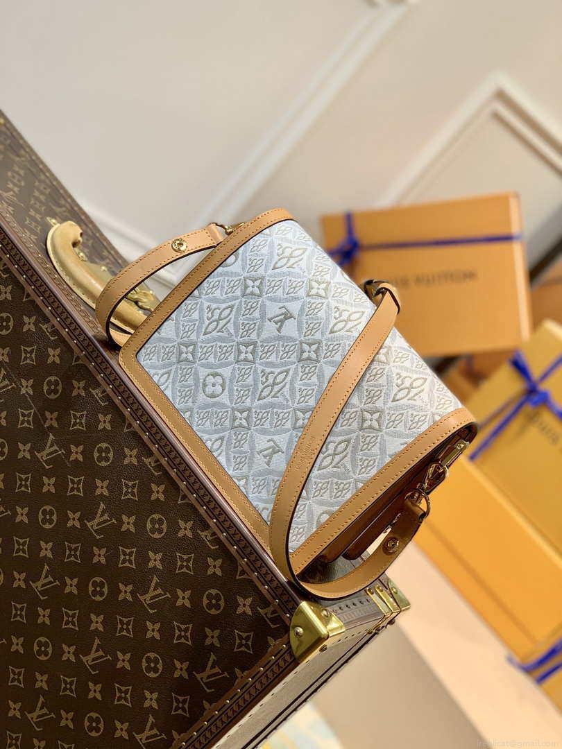 LV M59483 Louis Vuitton Dauphine MM Bag Monogram White