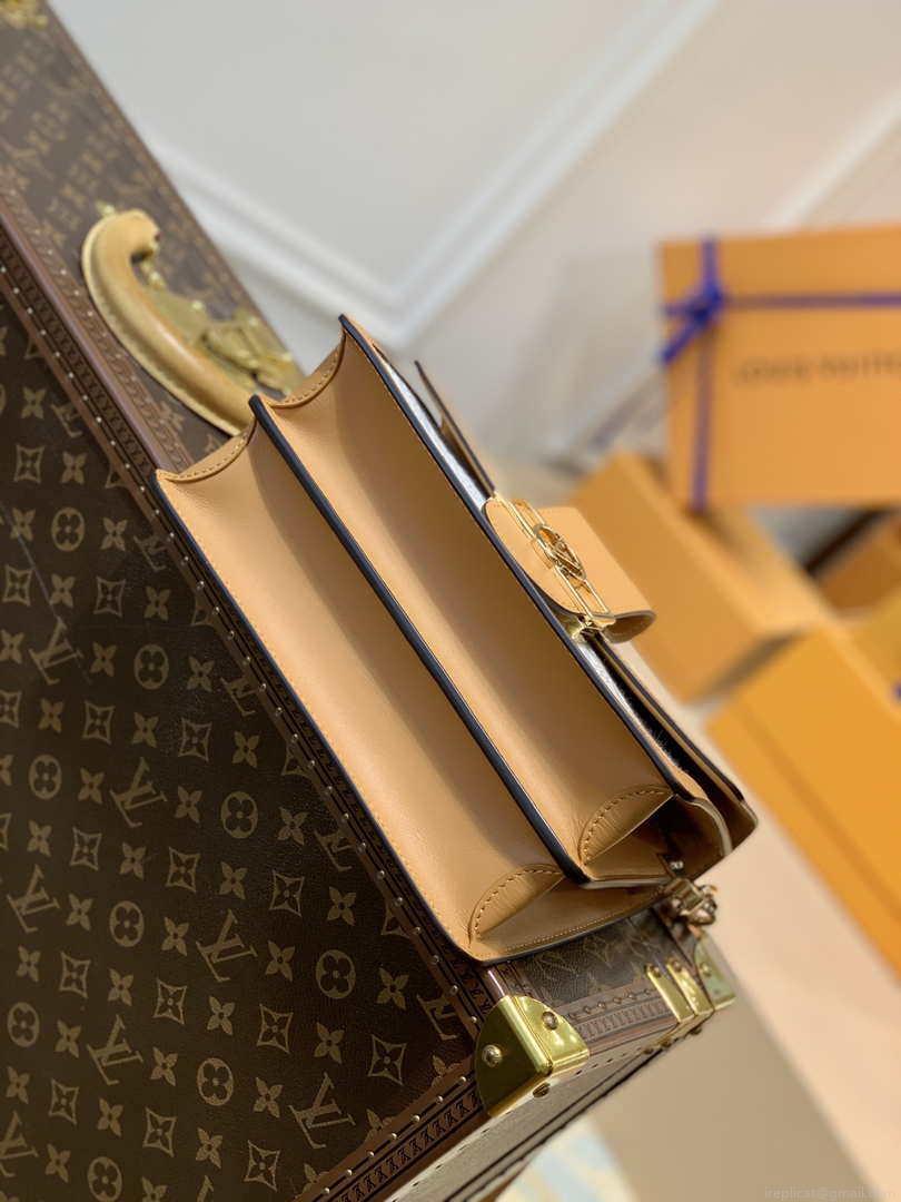 LV M59483 Louis Vuitton Dauphine MM Bag Monogram White