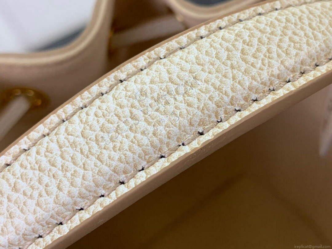 LV M81463 Louis Vuitton NANO NOÉ Bucket Bag Light Beige