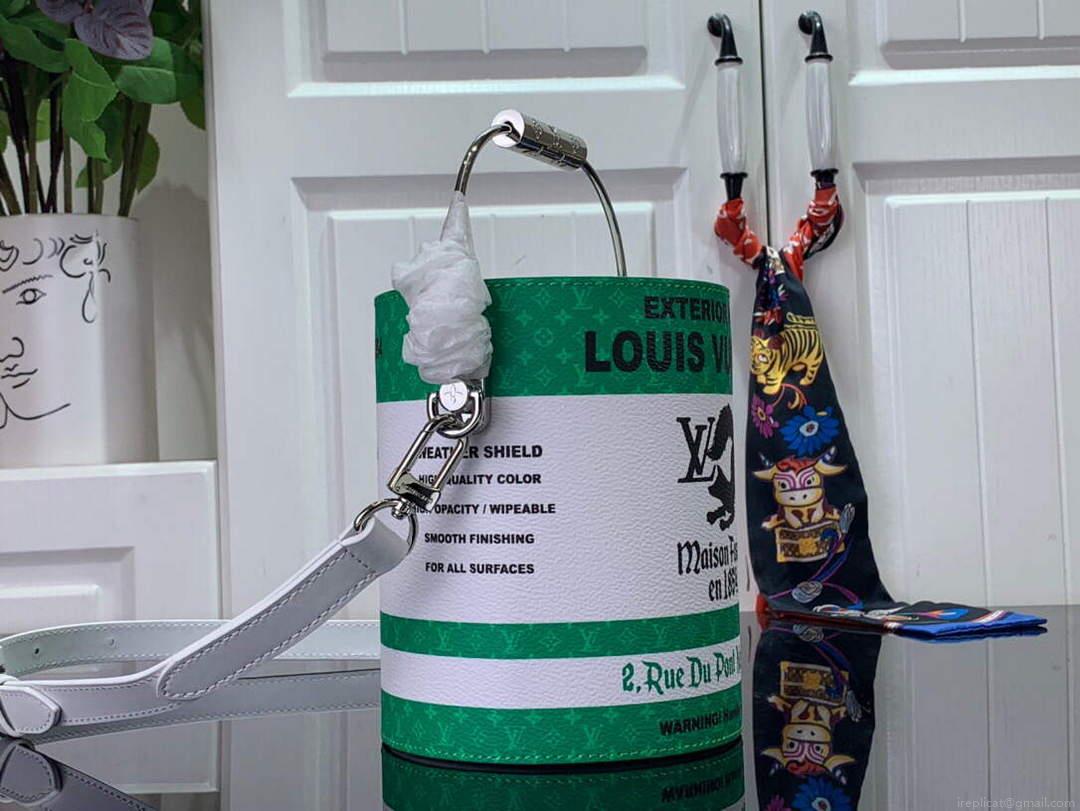 LV M81592 Louis Vuitton LV Paint Can Bag Green