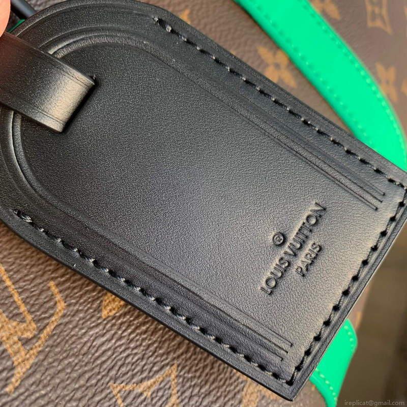 LV M46249 Louis Vuitton Keepall Bandouliere 25 Bag Green