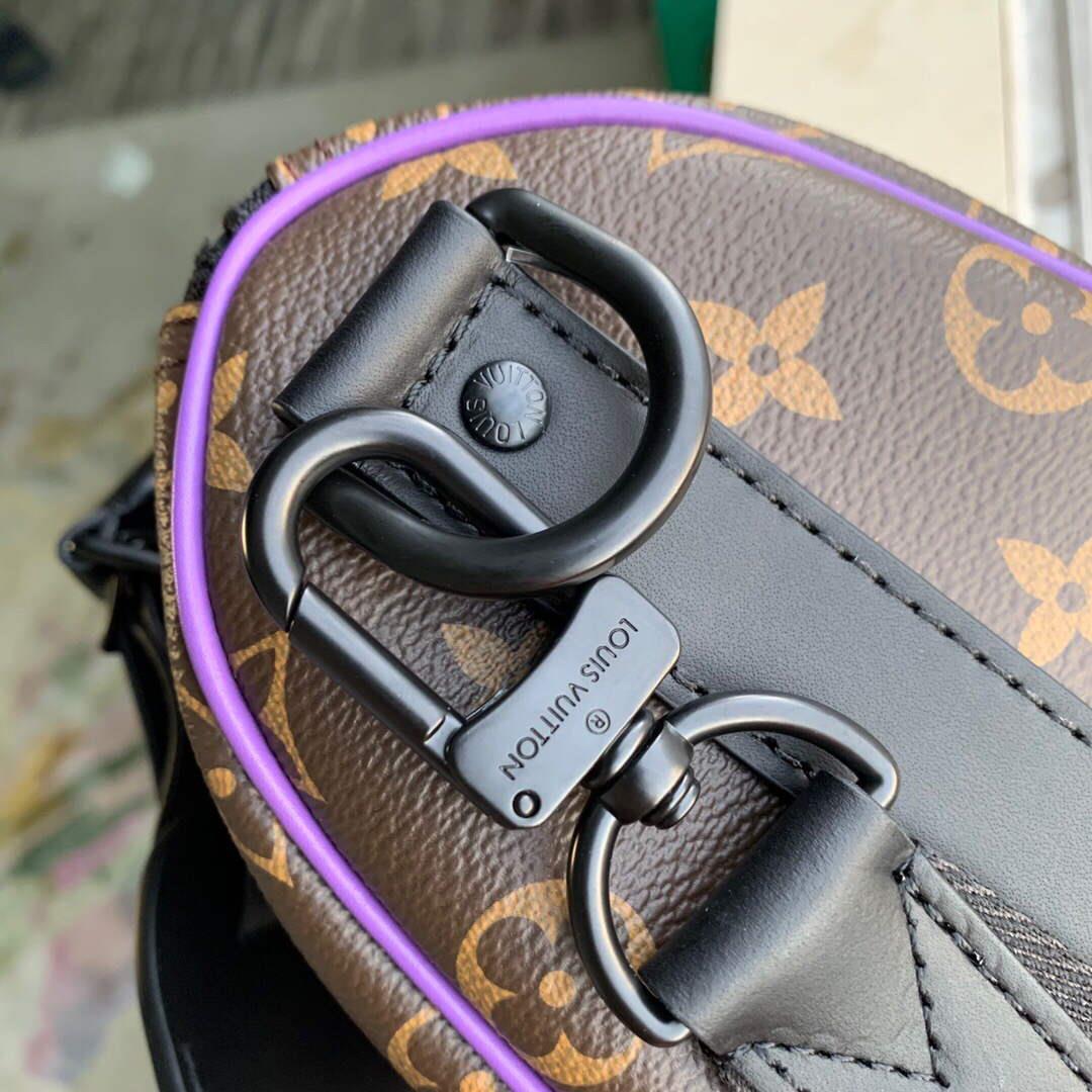 LV M46249 Louis Vuitton Keepall Bandouliere 25 Bag Purple