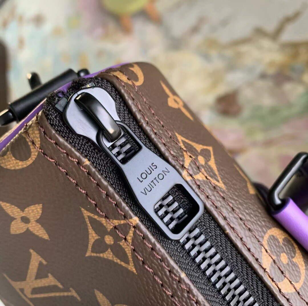 LV M46249 Louis Vuitton Keepall Bandouliere 25 Bag Purple