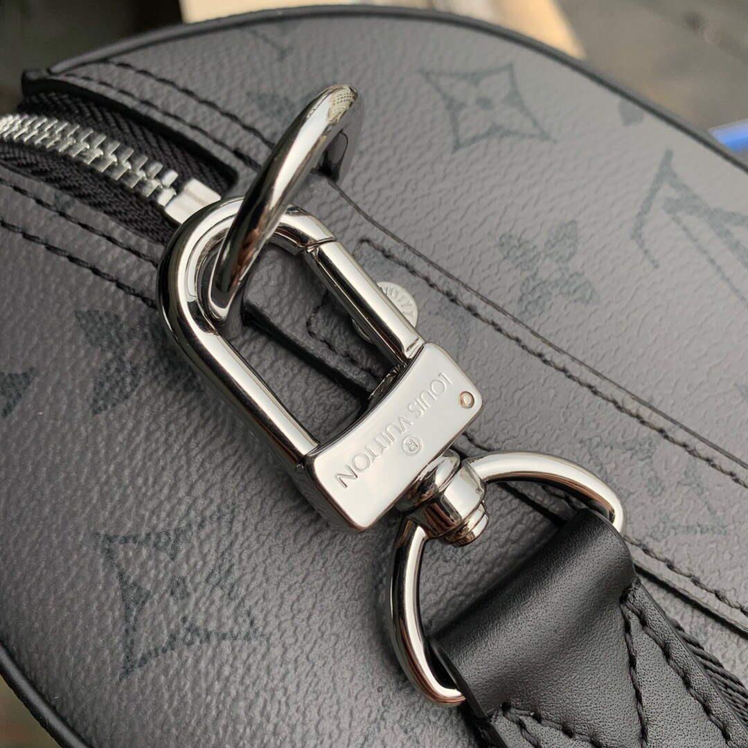 LV M46271 Louis Vuitton Keepall Bandouliere 25 Bag Black