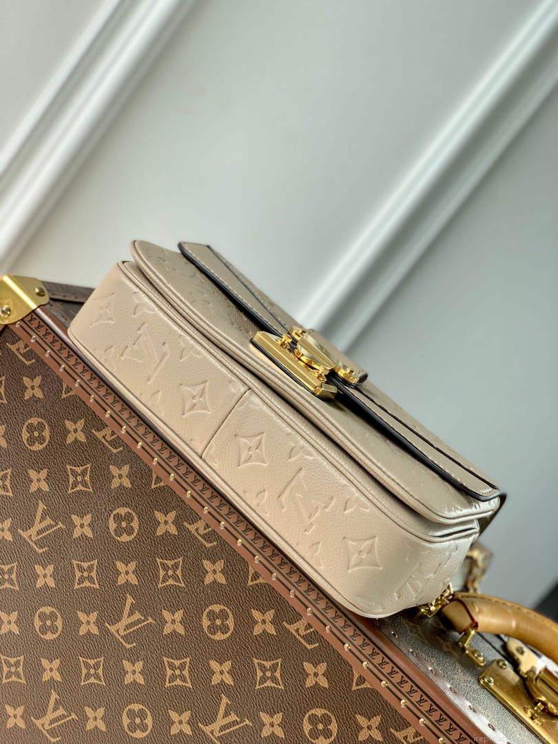 LV M46199 Louis Vuitton Marceau Chain Bag Dove Gray