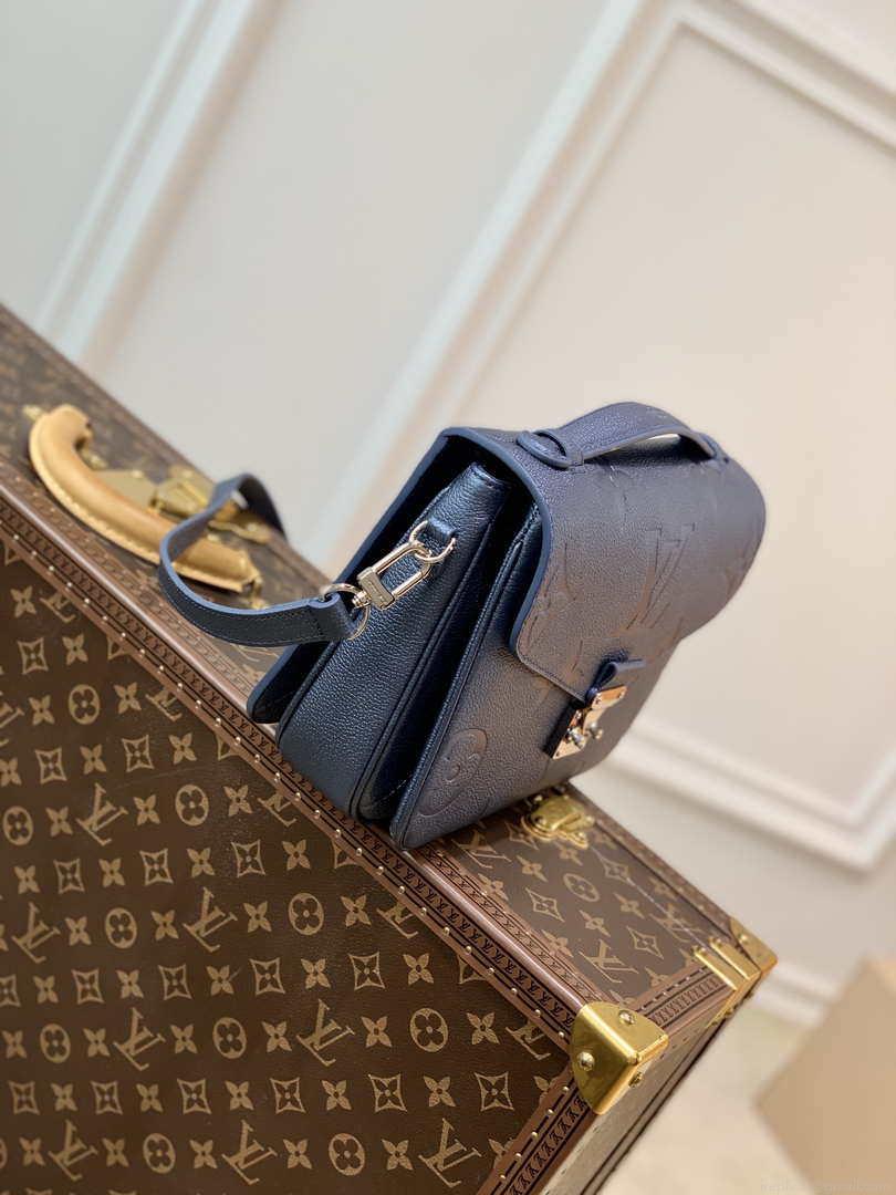 LV M59211 Louis Vuitton Empreinte Pochette Metis M41487 Navy Blue Sliver