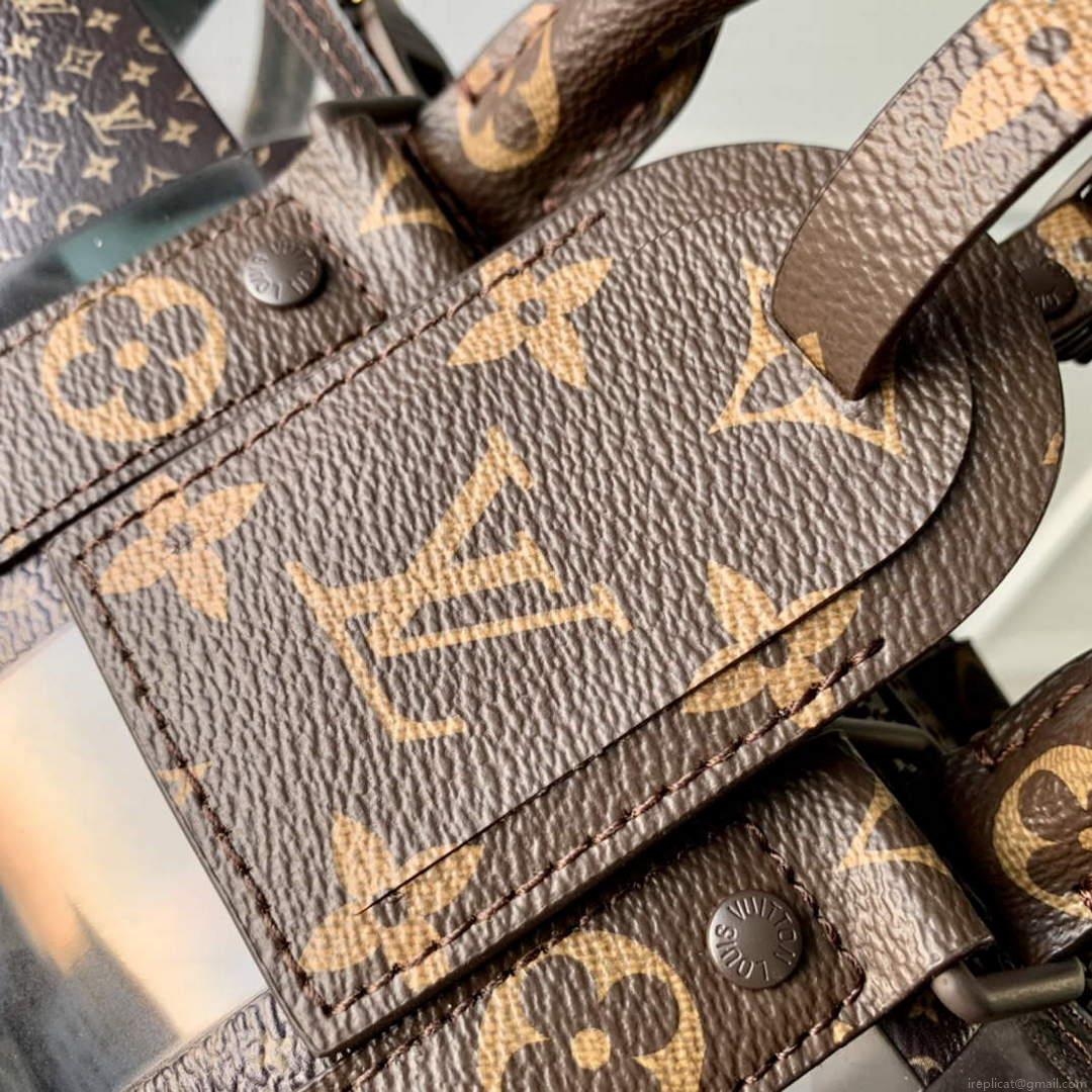 LV M20872 Louis Vuitton Keepall Bandouliere 25 Bag Brown