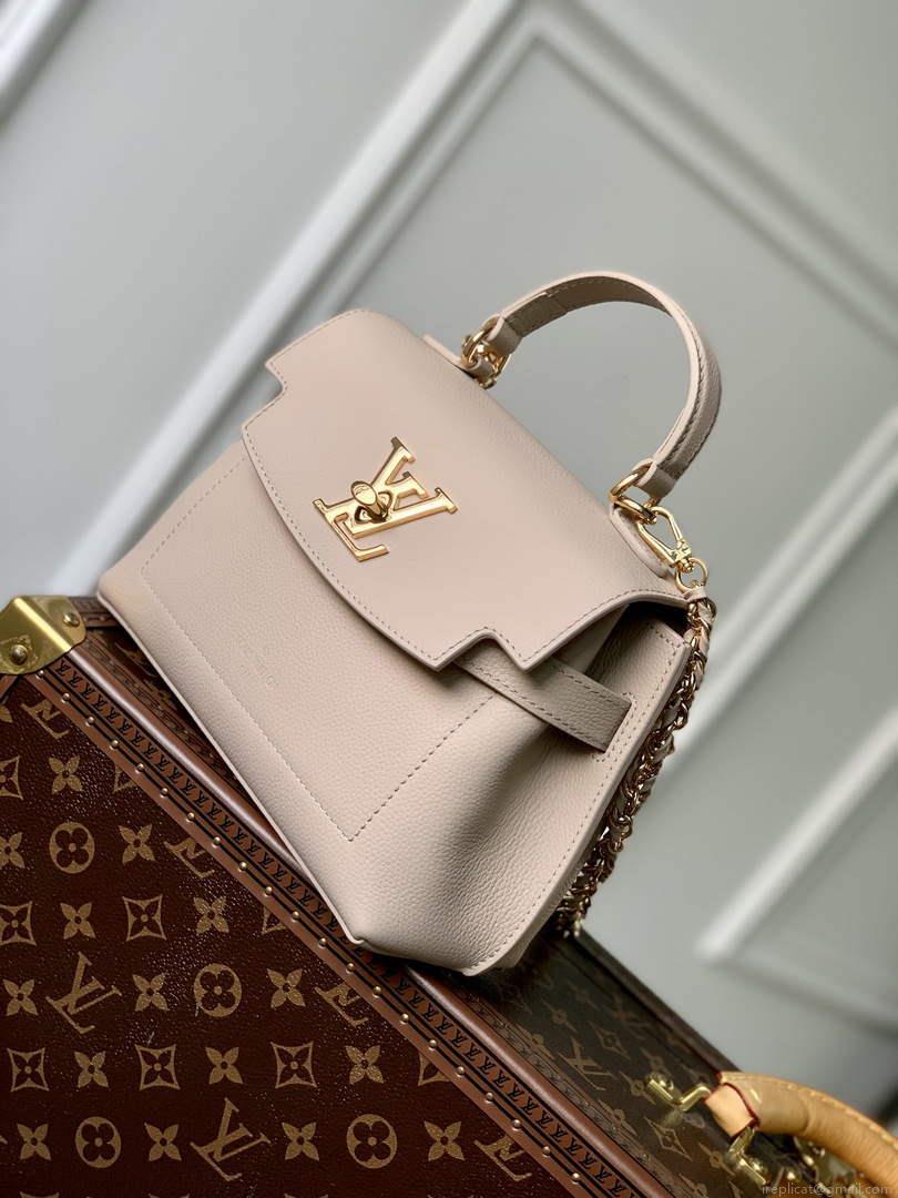LV M21052 Louis Vuitton Lockme Ever Mini Handbag Greige