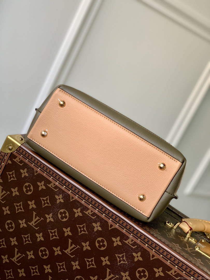 LV M20797 Louis Vuitton Lockme Ever BB Handbag Light Khaki Green