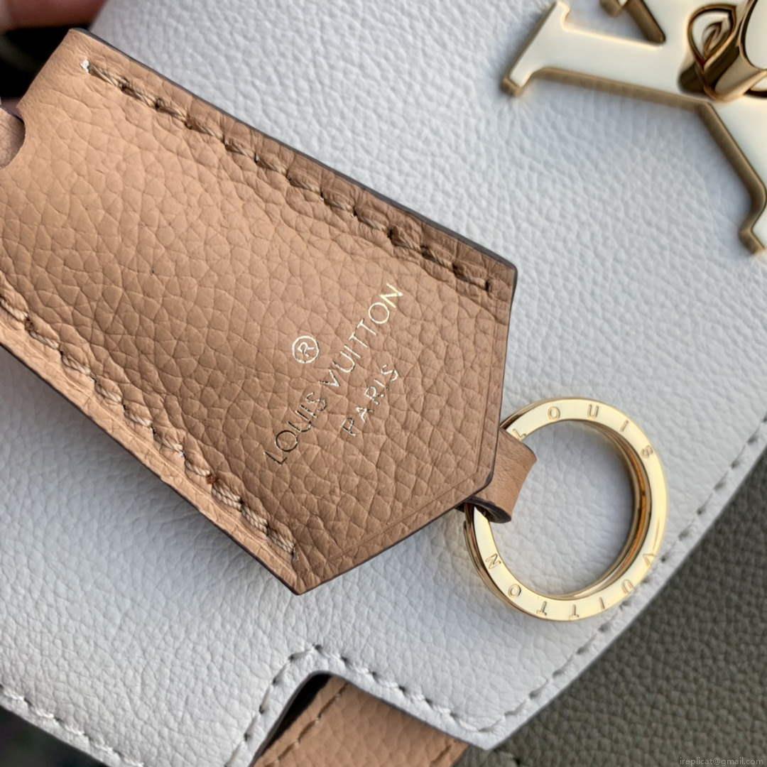 LV M20797 Louis Vuitton Lockme Ever BB Handbag Light Khaki Green