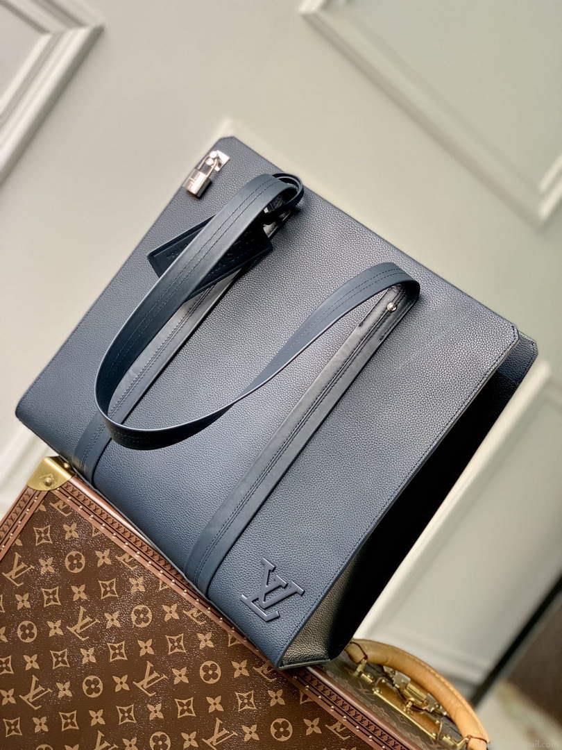 LV M21542 Louis Vuitton Takeoff Tote Bag Navy Blue