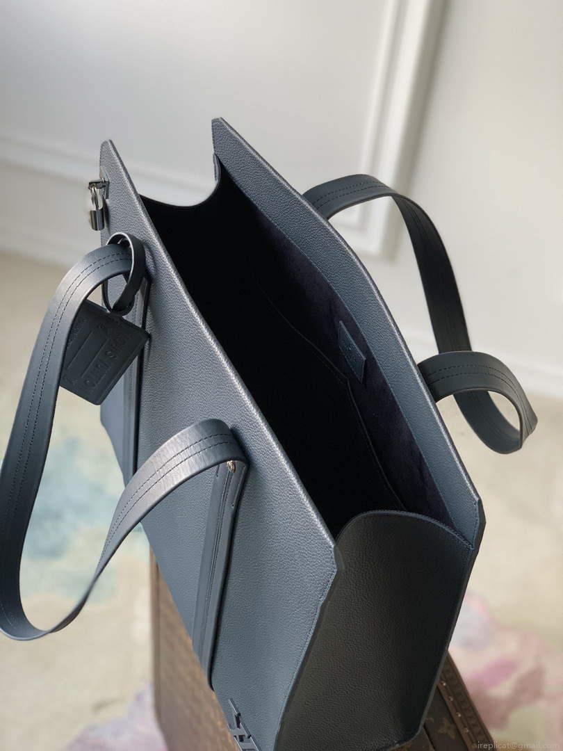 LV M21542 Louis Vuitton Takeoff Tote Bag Navy Blue