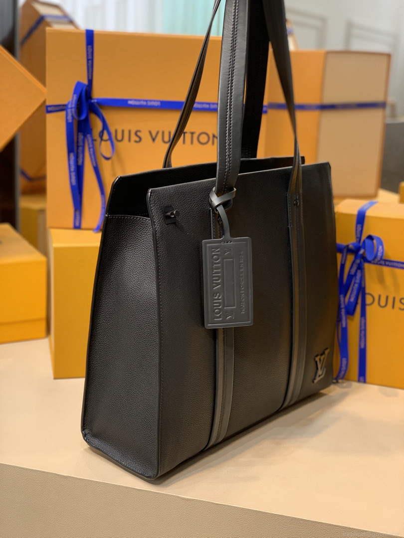 LV M57308 Louis Vuitton Takeoff Tote Bag Black