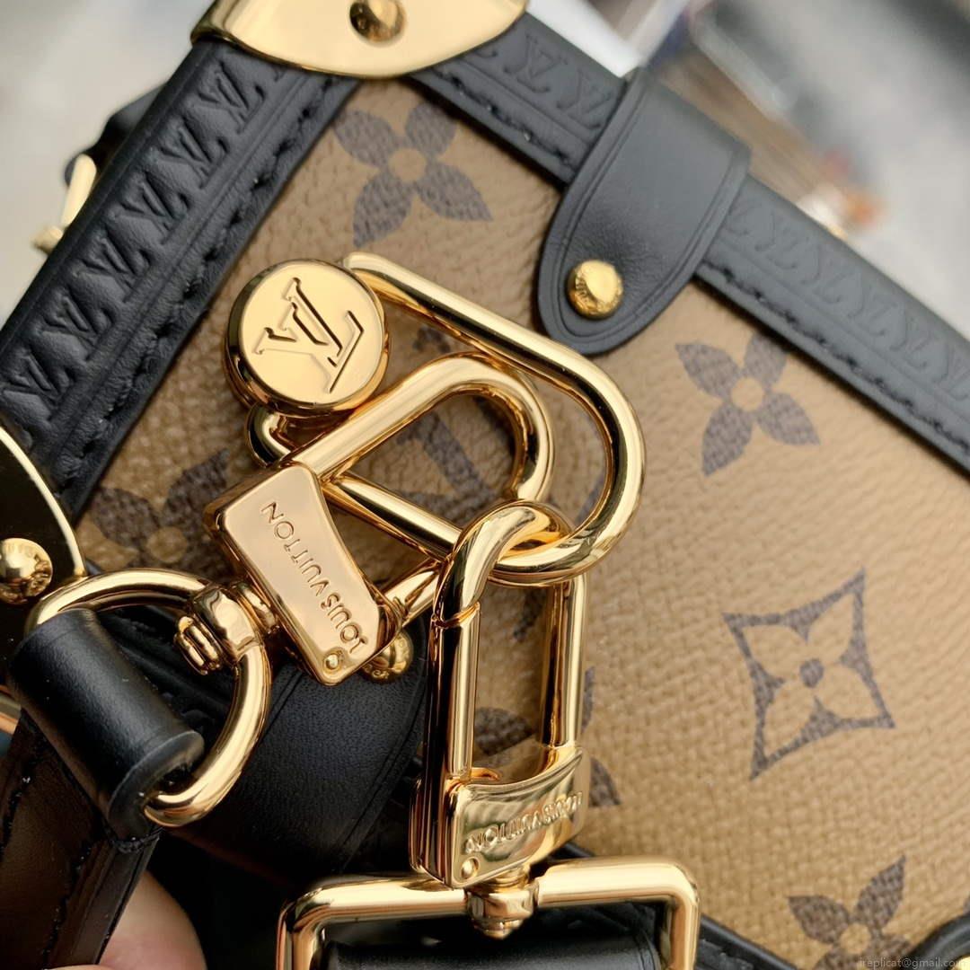 LV M46358 Louis Vuitton Side Trunk PM Handbag Yellow