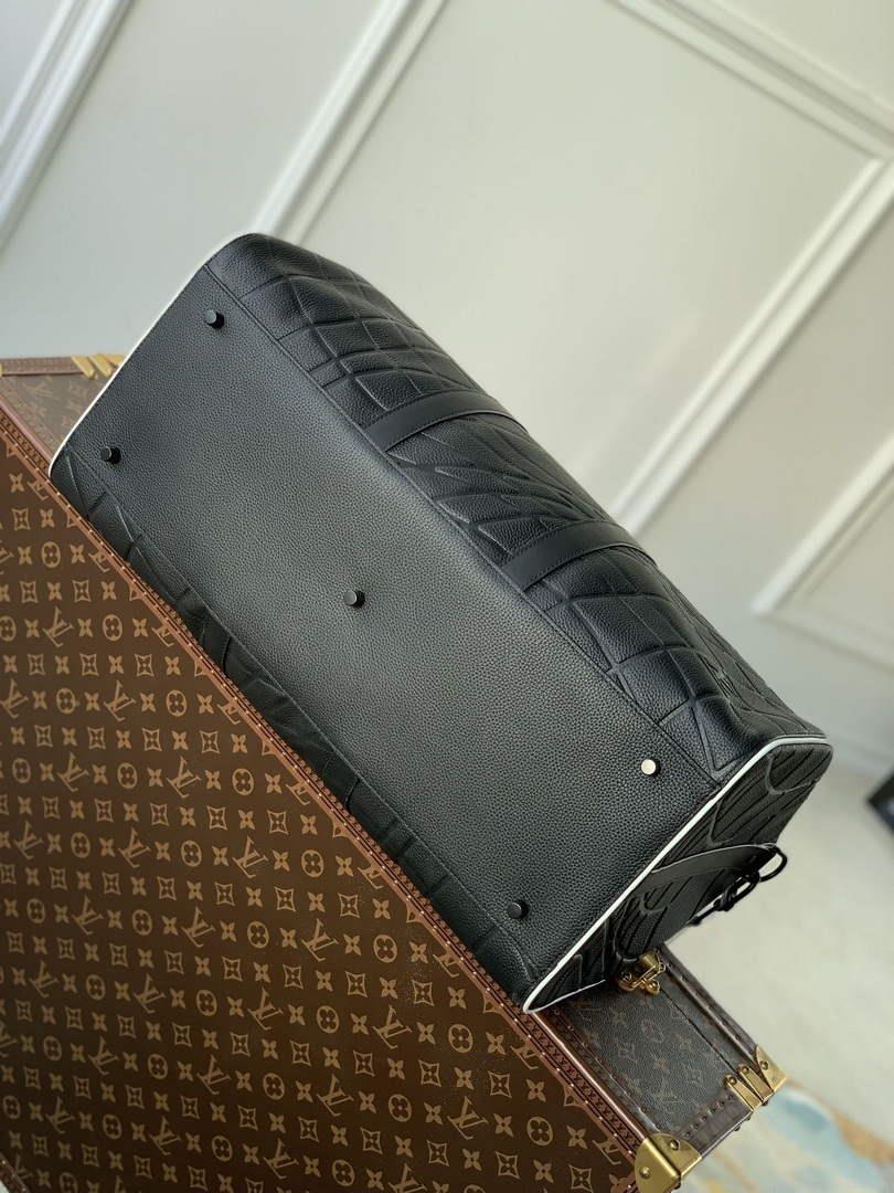 LV M21382 Louis Vuitton Keepall Bandouliere 50 Bag Black