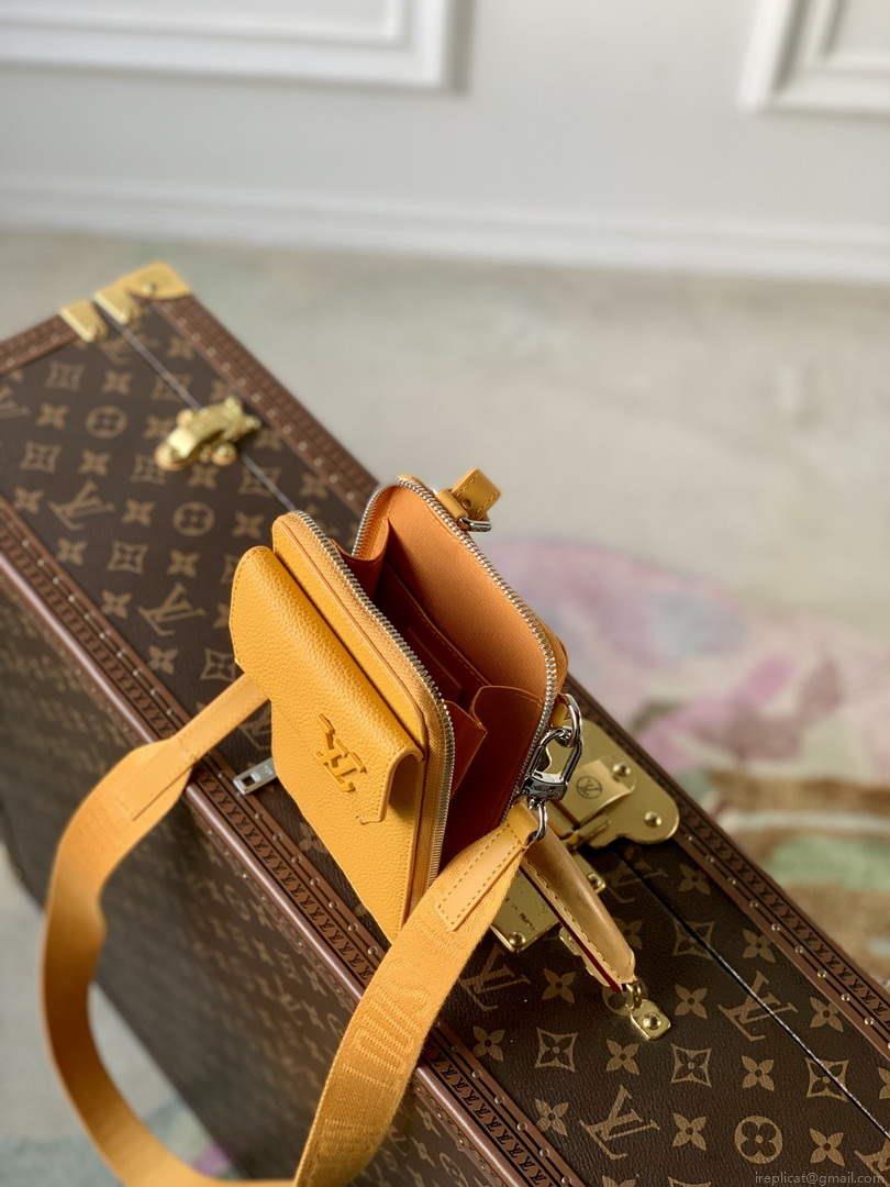 LV M57089 Louis Vuitton Phone Pouch Yellow