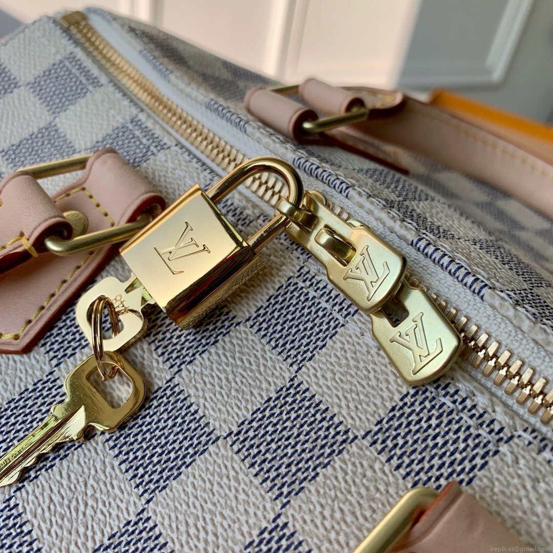 Louis Vuitton N41370 LV Speedy 30 Bag Damier Azur Canvas