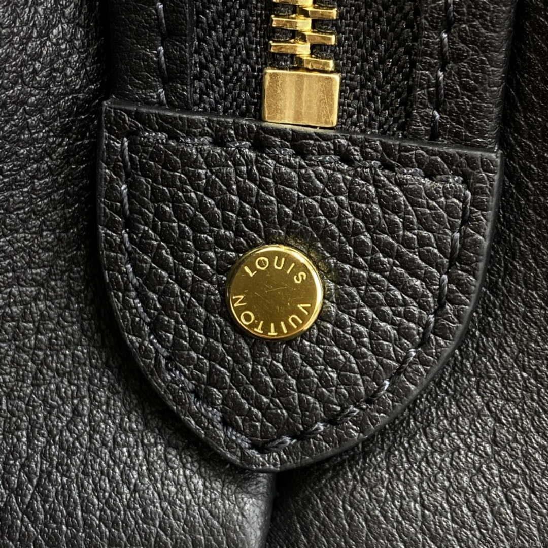 Louis Vuitton LV M45842 Grand Palais bicolor Monogram empreinte leather Black Beige