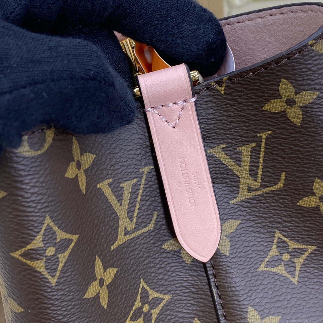 LV M44022 Louis Vuitton MM NÉONOÉ Bag Monogram Pink