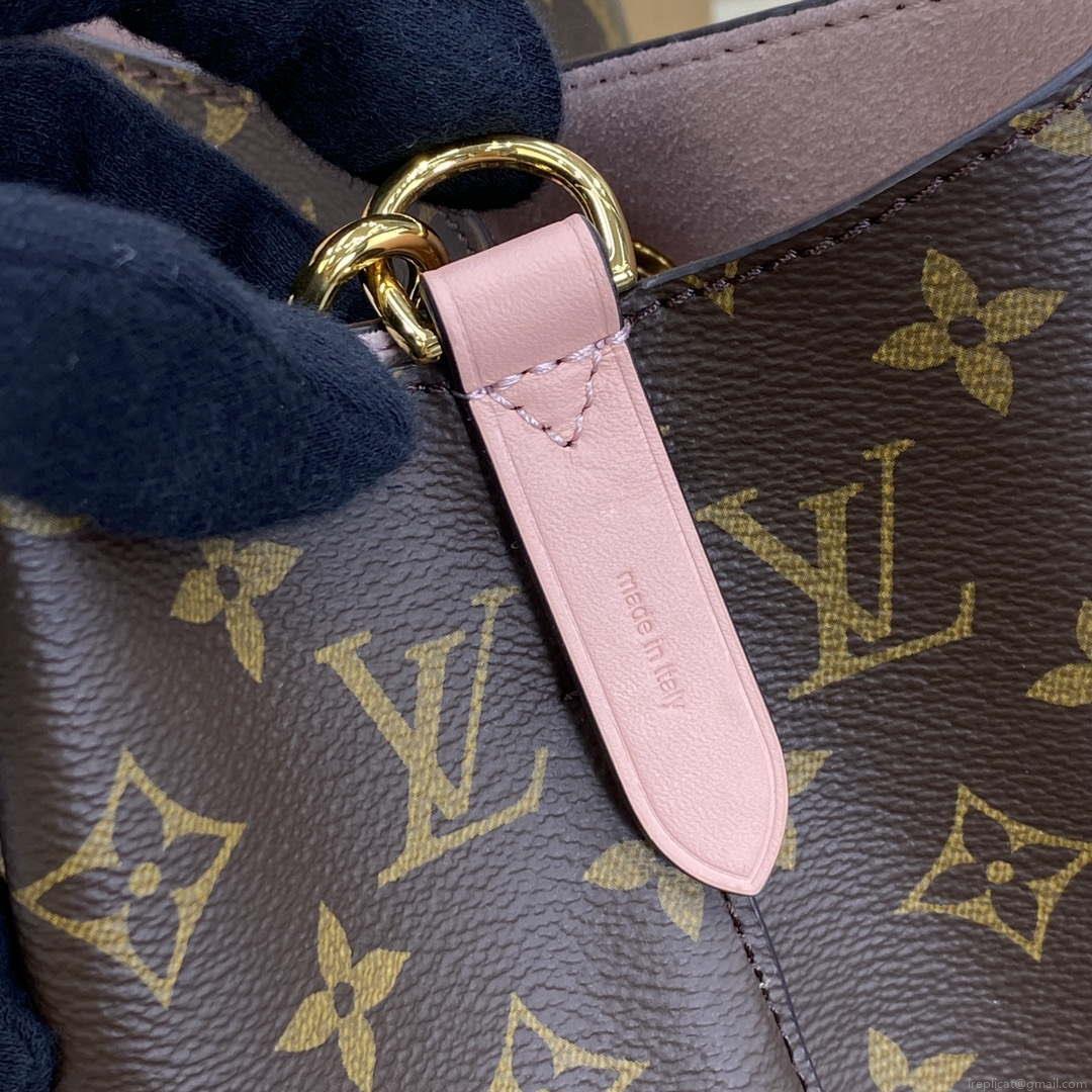 LV M44022 Louis Vuitton MM NÉONOÉ Bag Monogram Pink