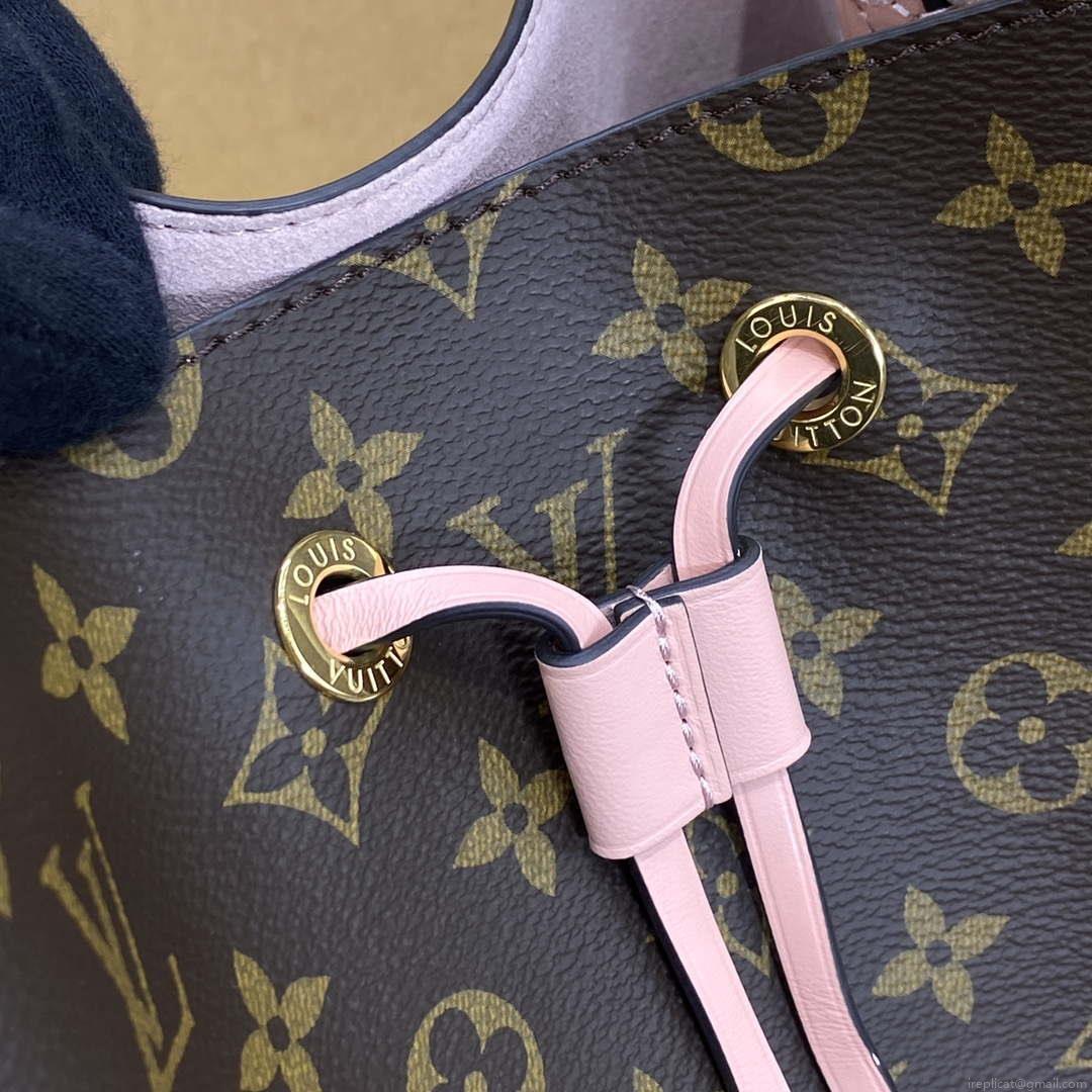 LV M44022 Louis Vuitton MM NÉONOÉ Bag Monogram Pink