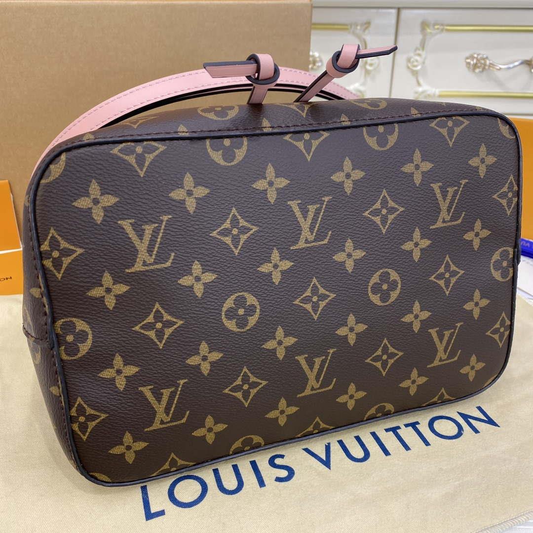 LV M44022 Louis Vuitton MM NÉONOÉ Bag Monogram Pink