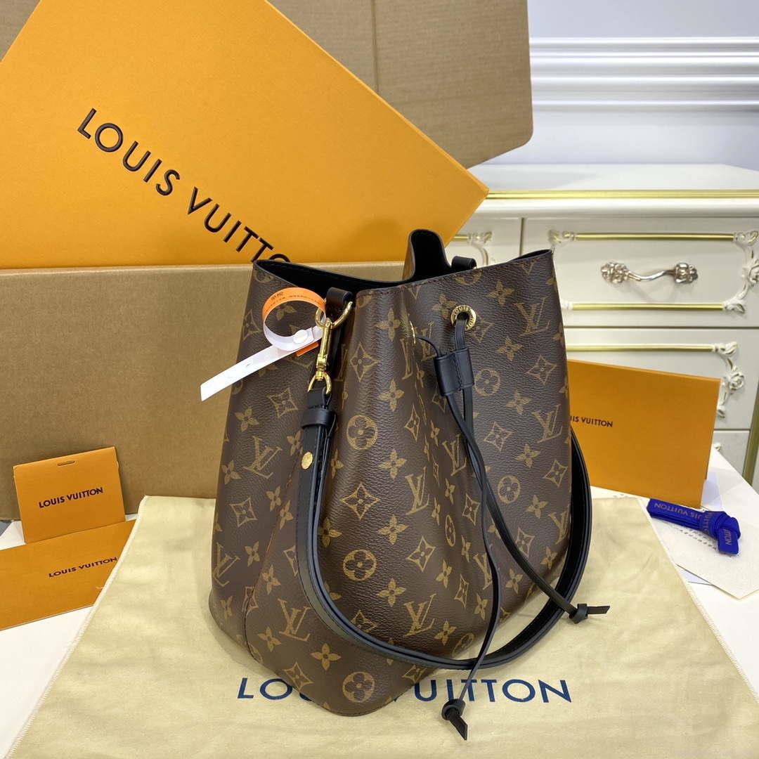 LV M44020 Louis Vuitton NÉONOÉ MM Bag Monogram Black