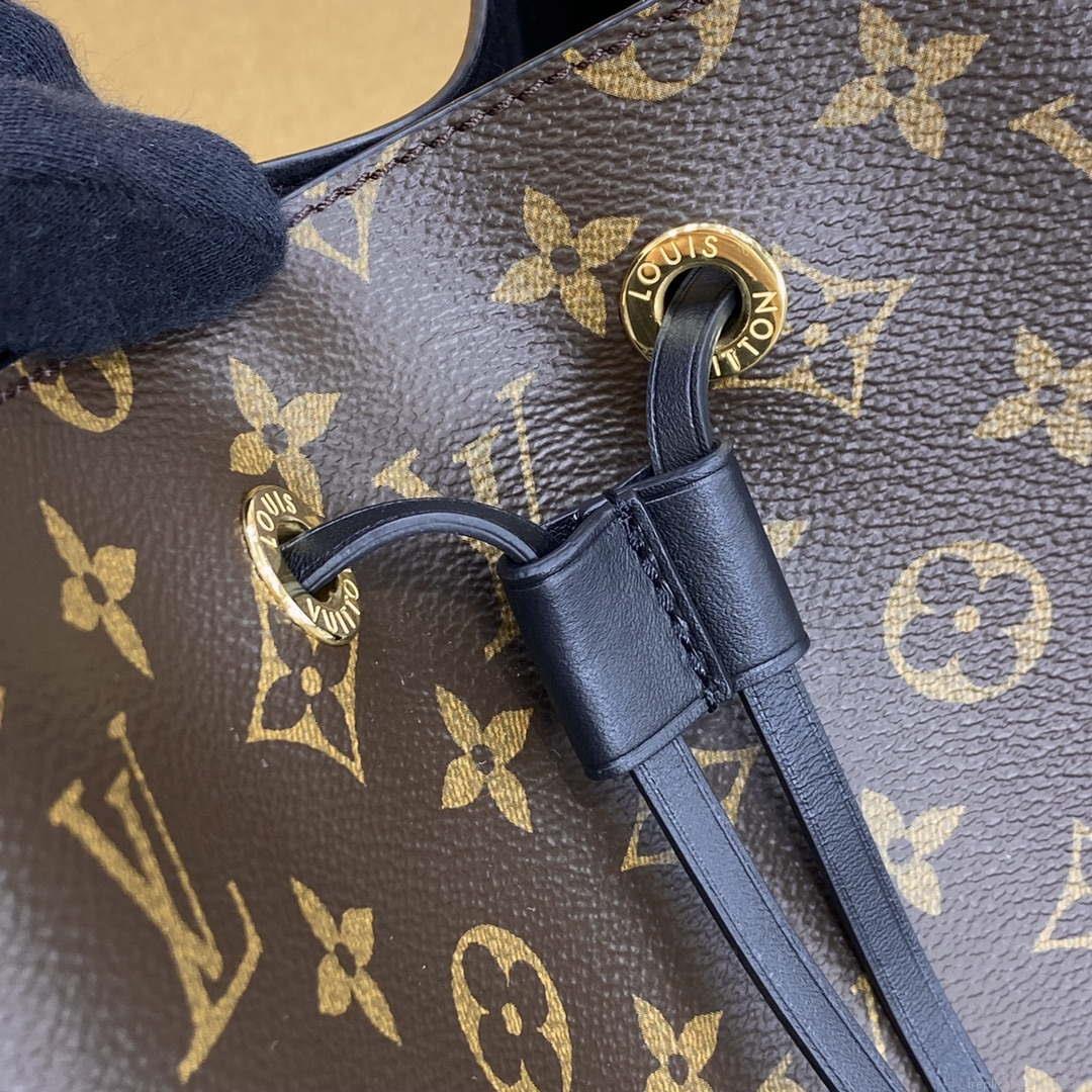 LV M44020 Louis Vuitton NÉONOÉ MM Bag Monogram Black