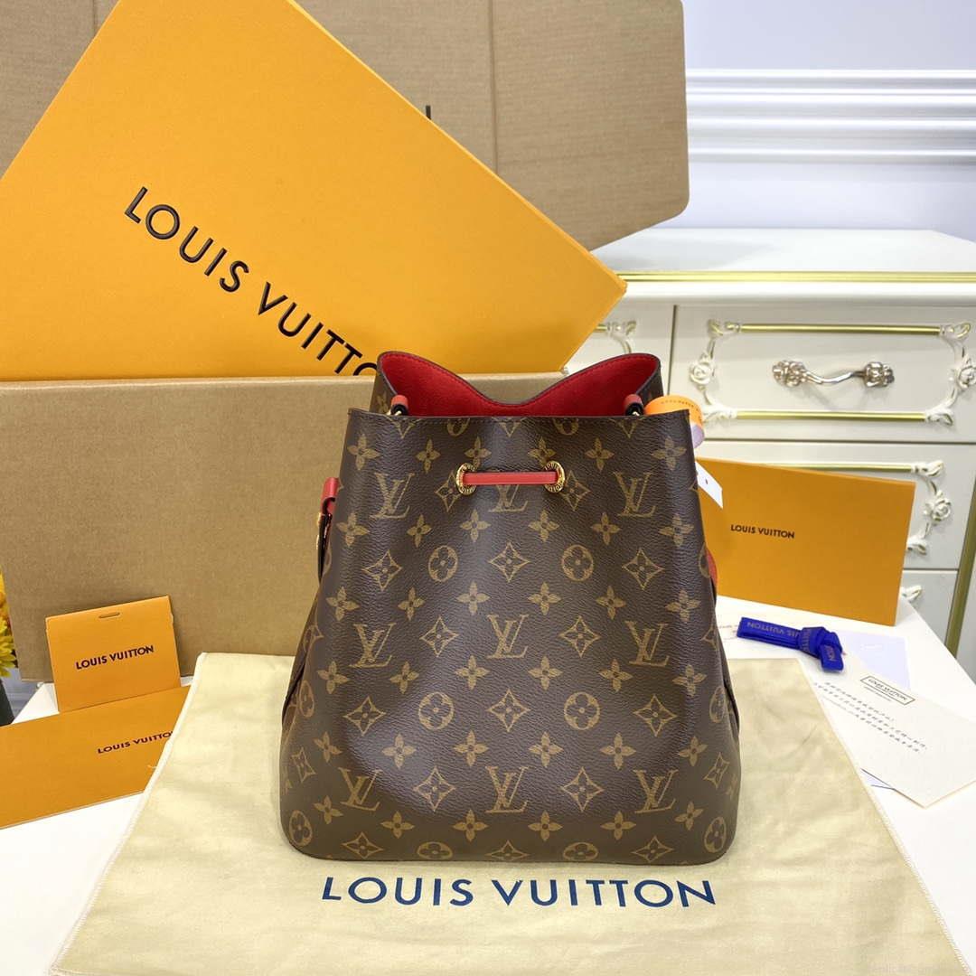 LV M44021 Louis Vuitton NÉONOÉ MM Bag Monogram Red