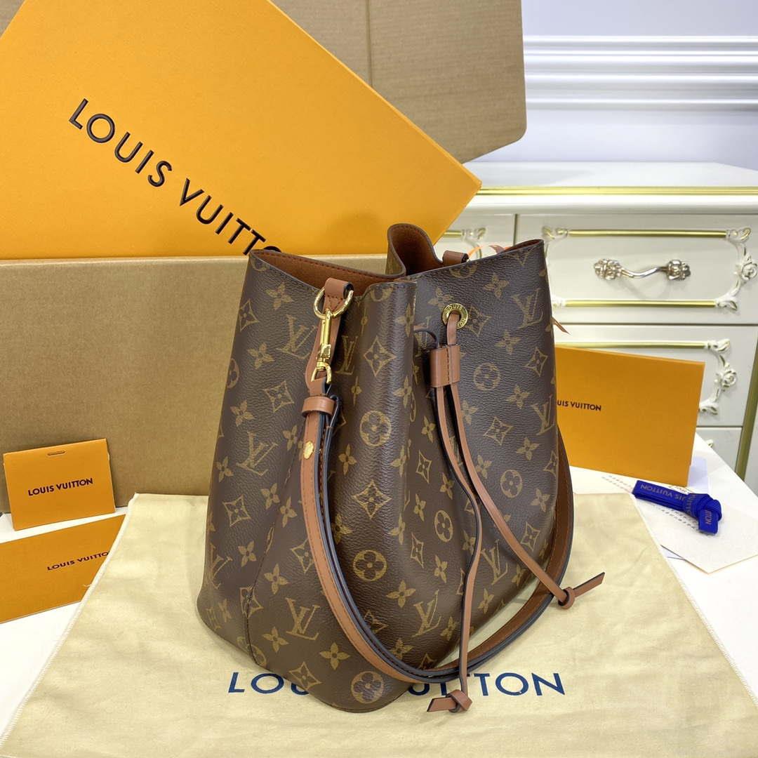 LV M44887 Louis Vuitton MM NÉONOÉ Bag Monogram Caramel Brown