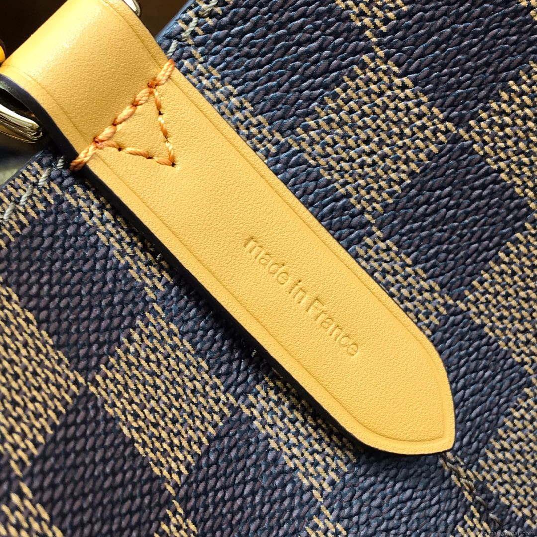 LV N40213 Louis Vuitton NÉONOÉ MM Bag Damier Ebene Safran Yellow