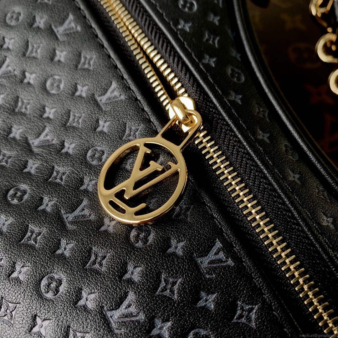 LV M22591 Louis Vuitton Loop Baguette Handbag Black
