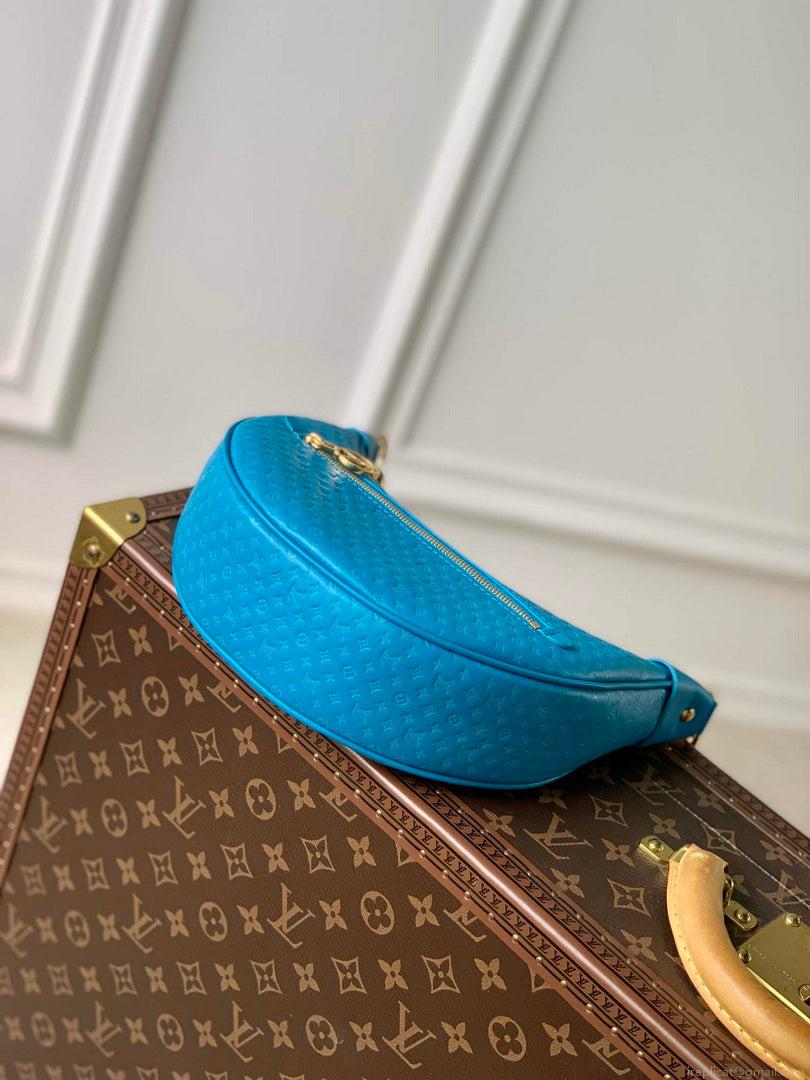 LV M22593 Louis Vuitton Loop Baguette Handbag Blue