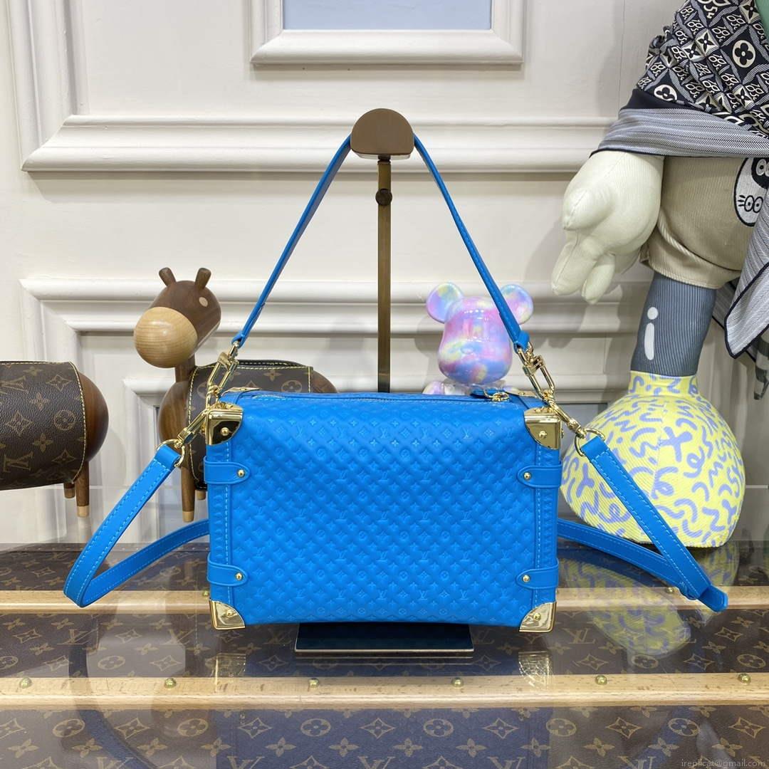 LV M46358 Louis Vuitton Side Trunk PM Bag Blue