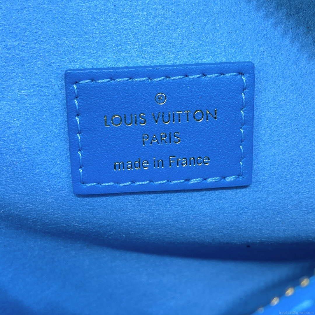 LV M46358 Louis Vuitton Side Trunk PM Bag Blue