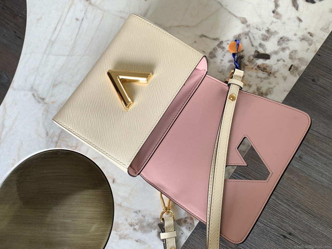 Louis Vuitton LV M59402 Twist MM Bag Epi Beige