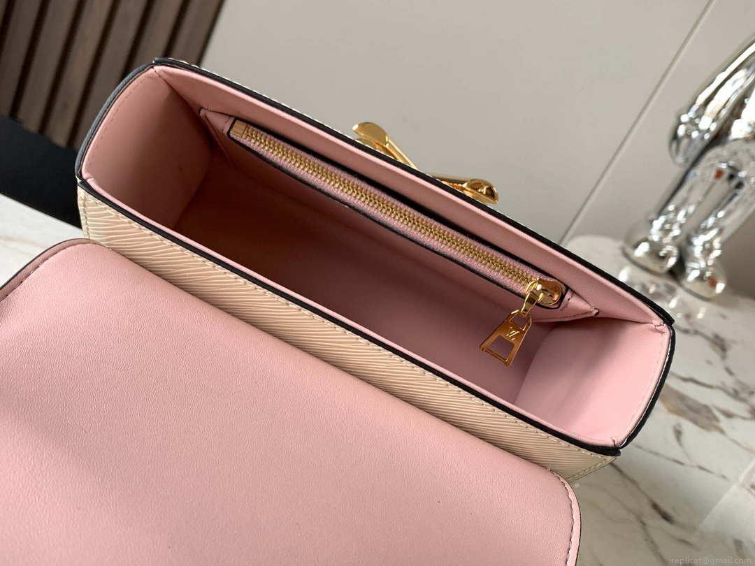 Louis Vuitton LV M59402 Twist MM Bag Epi Beige