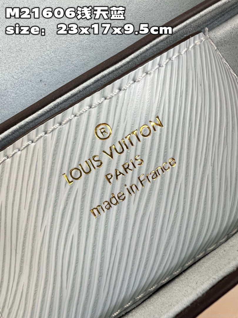 Louis Vuitton LV M21606 Twist MM Bag Epi Blue