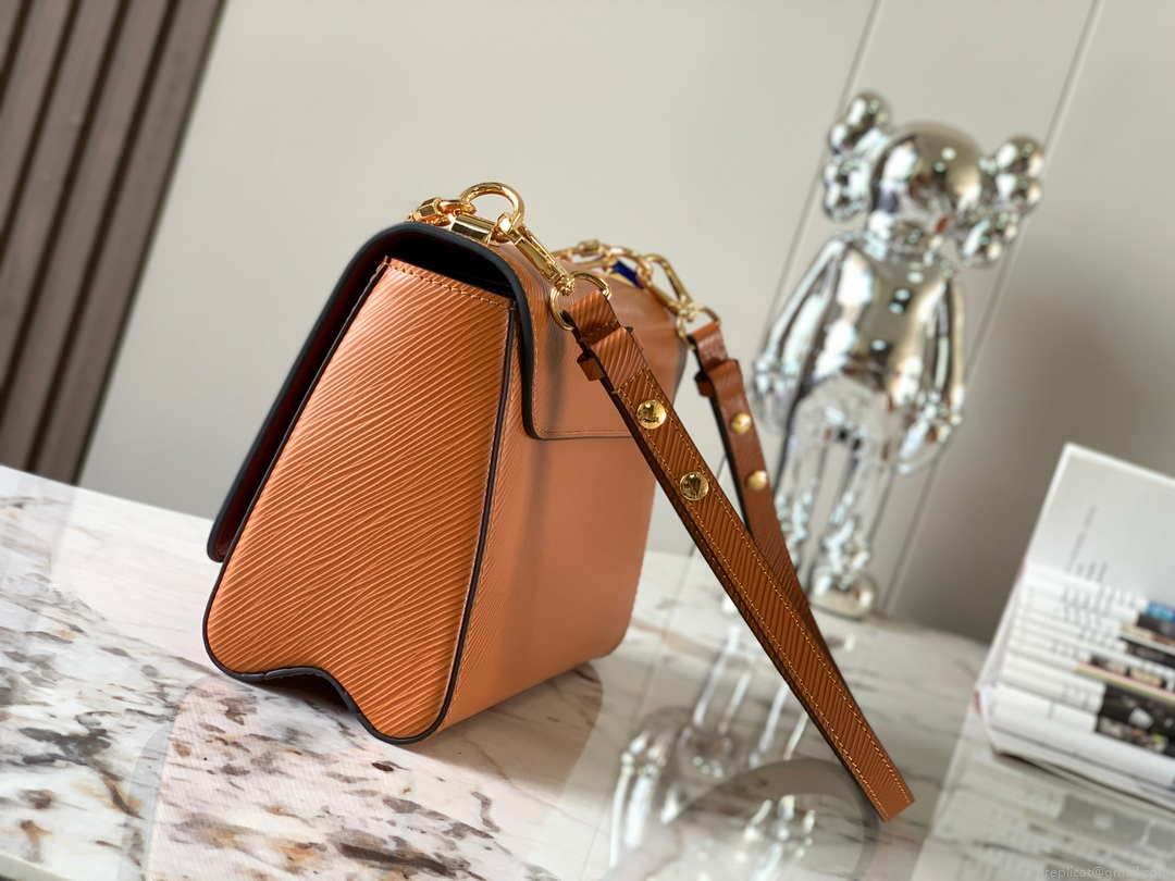 LV M20846 Louis Vuitton Twist MM Bag Epi Brown
